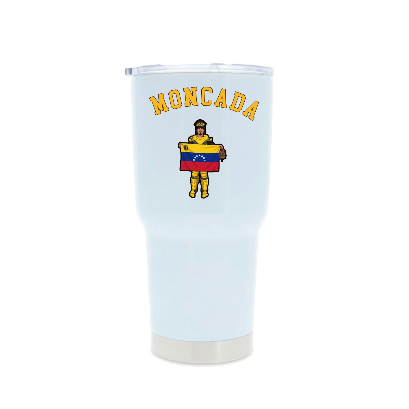 30oz Stainless Steel Tumbler — Shirsey Arch in White