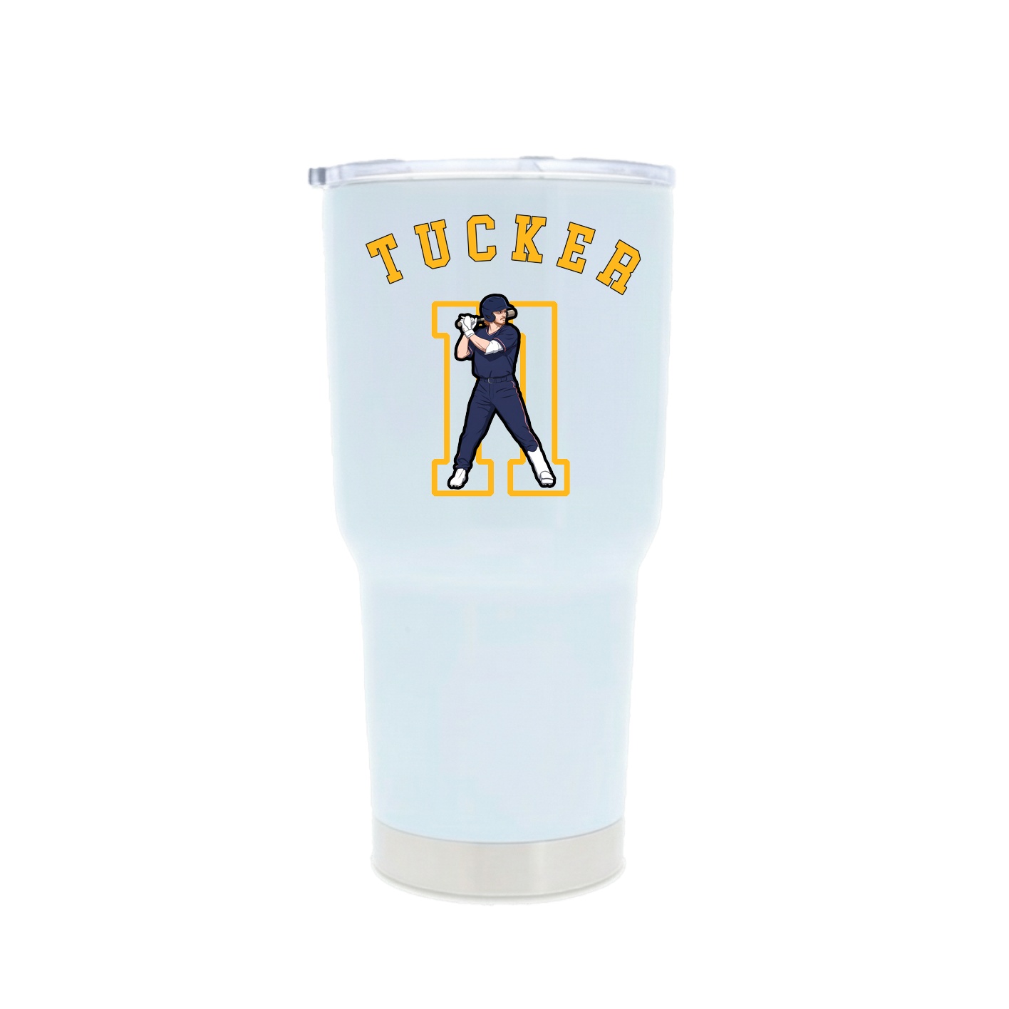 30oz Stainless Steel Tumbler — Shirsey Arch in White