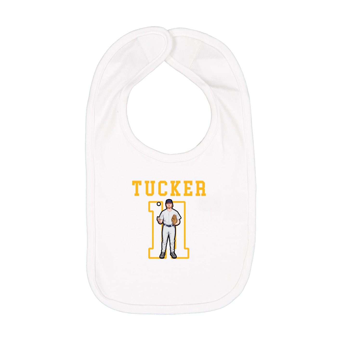 Infant Bib — Shirsey in White