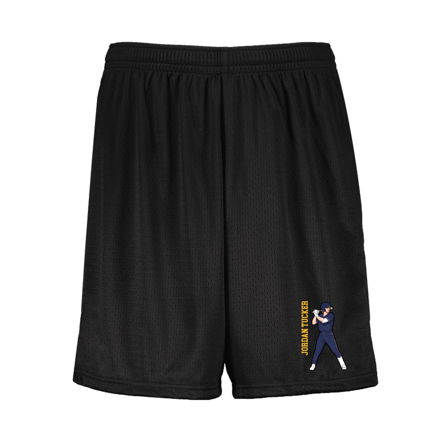 Shorts — Name Vertical in Black
