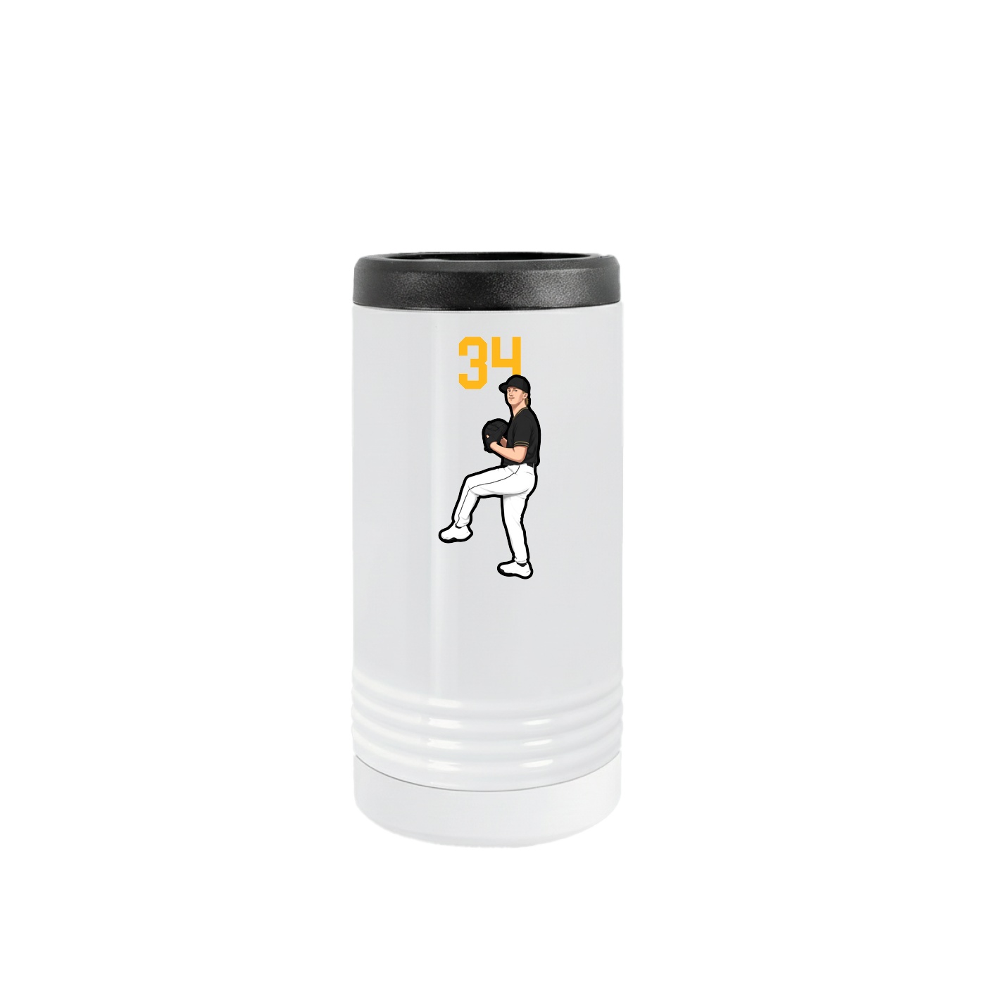 Slim Beverage Holder — Number Top in White
