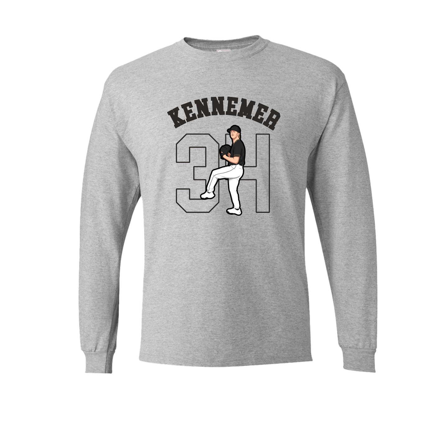 Long Sleeve Tee — Shirsey Arch in Grey