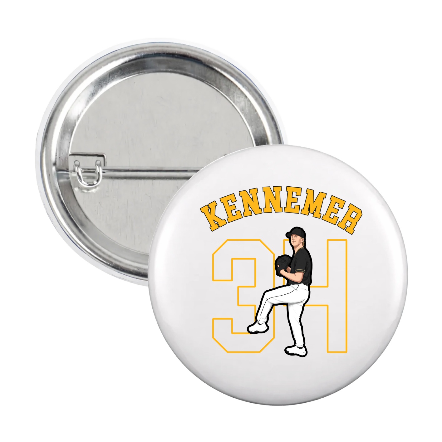 Game Day Button — Shirsey Arch in White