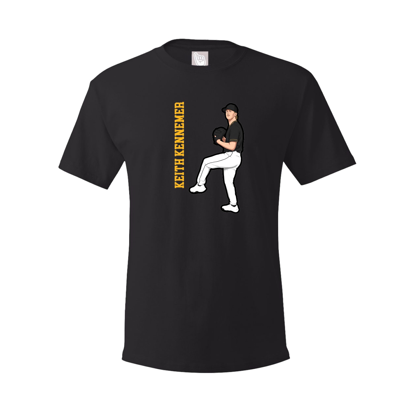 Tee — Name Vertical in Black