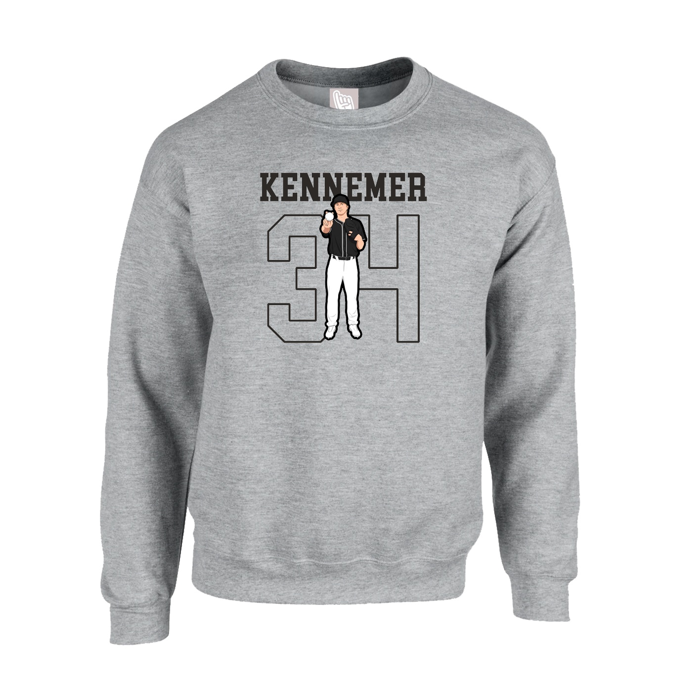 Fleece Crew — Shirsey in Grey