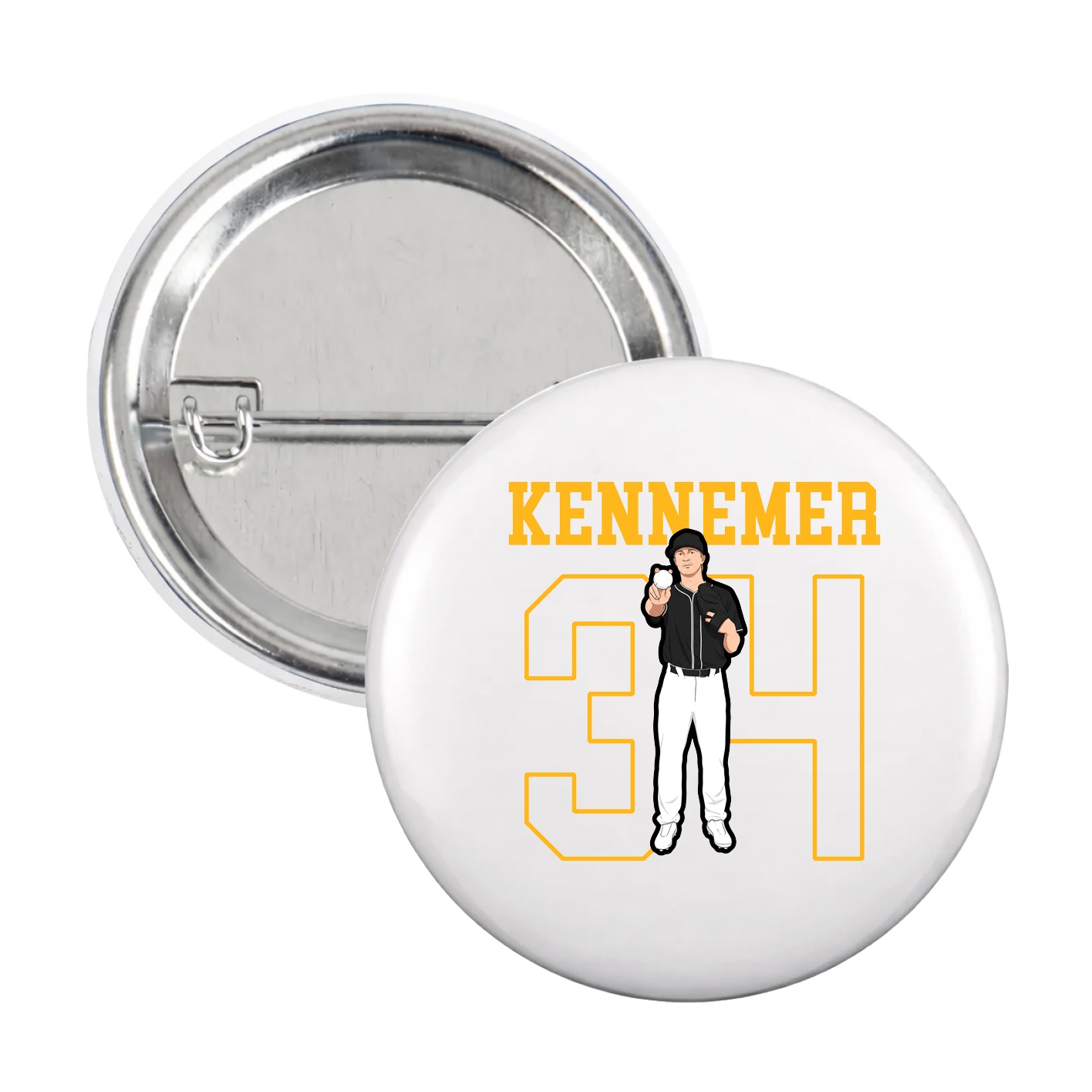 Game Day Button — Shirsey in White