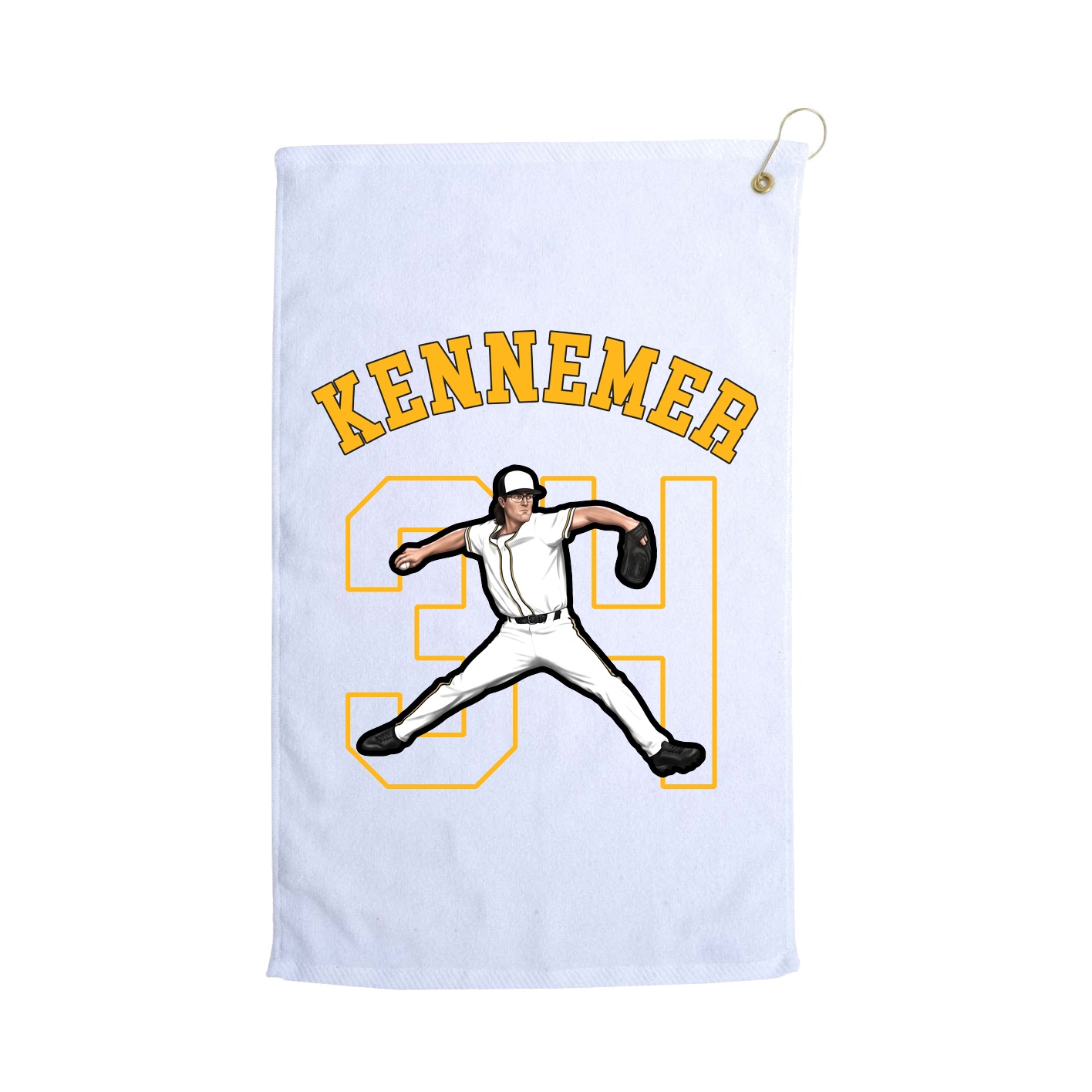 Golf Towel — Shirsey Arch in White