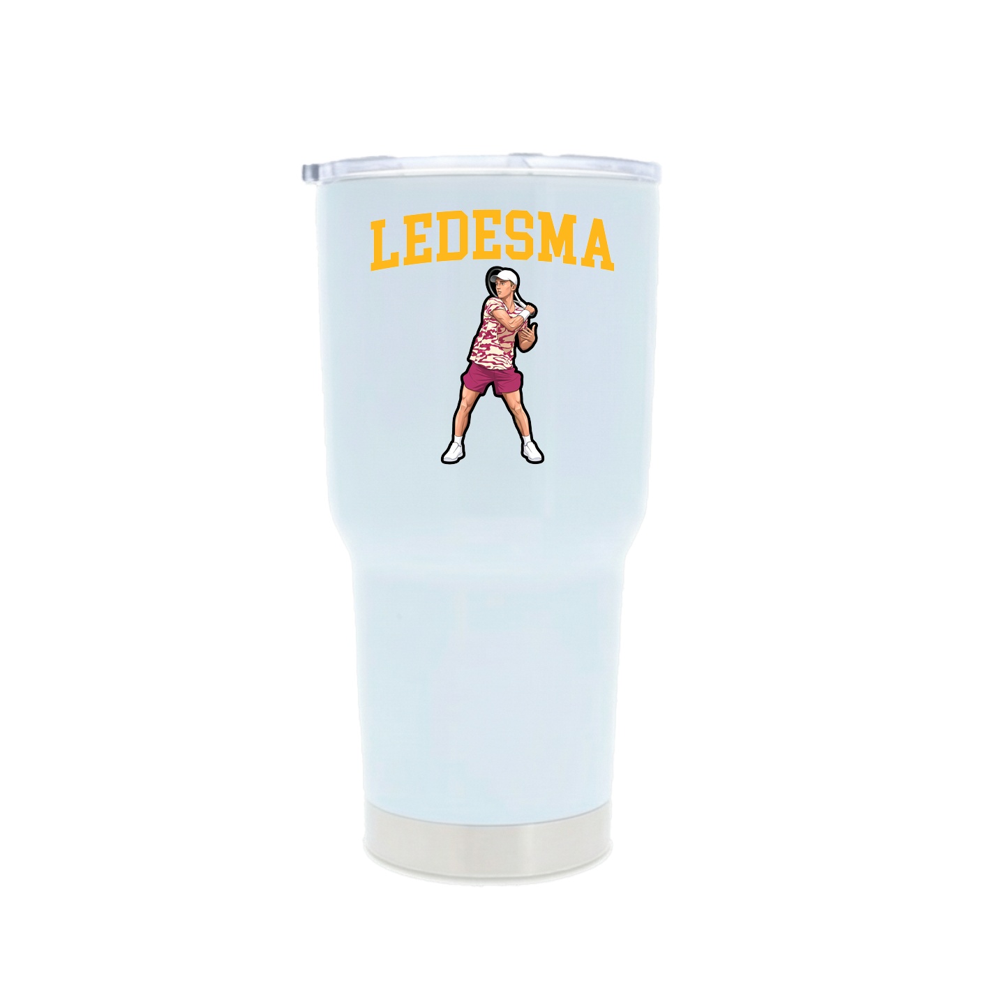 30oz Stainless Steel Tumbler — Shirsey in White