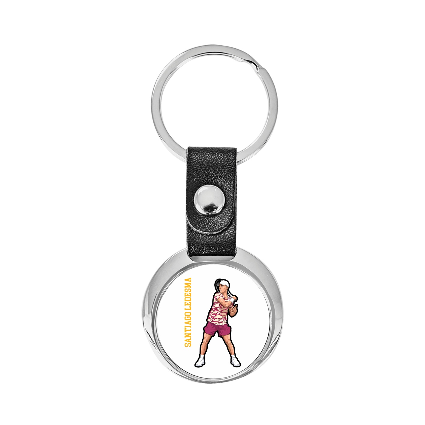 Key Chain — Name Vertical in Classic