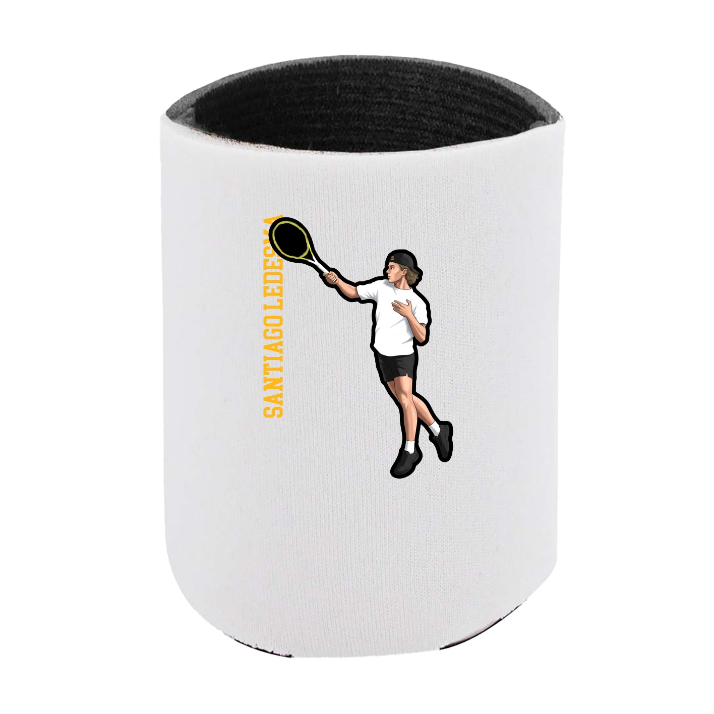 Can Holder — Name Vertical in White