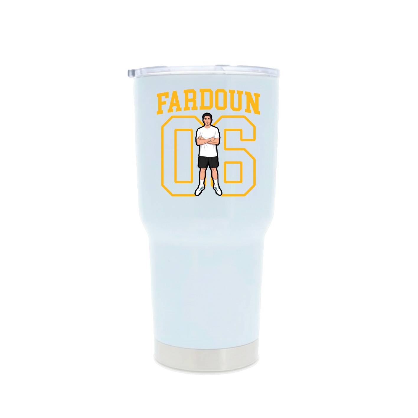 30oz Stainless Steel Tumbler — Shirsey in White