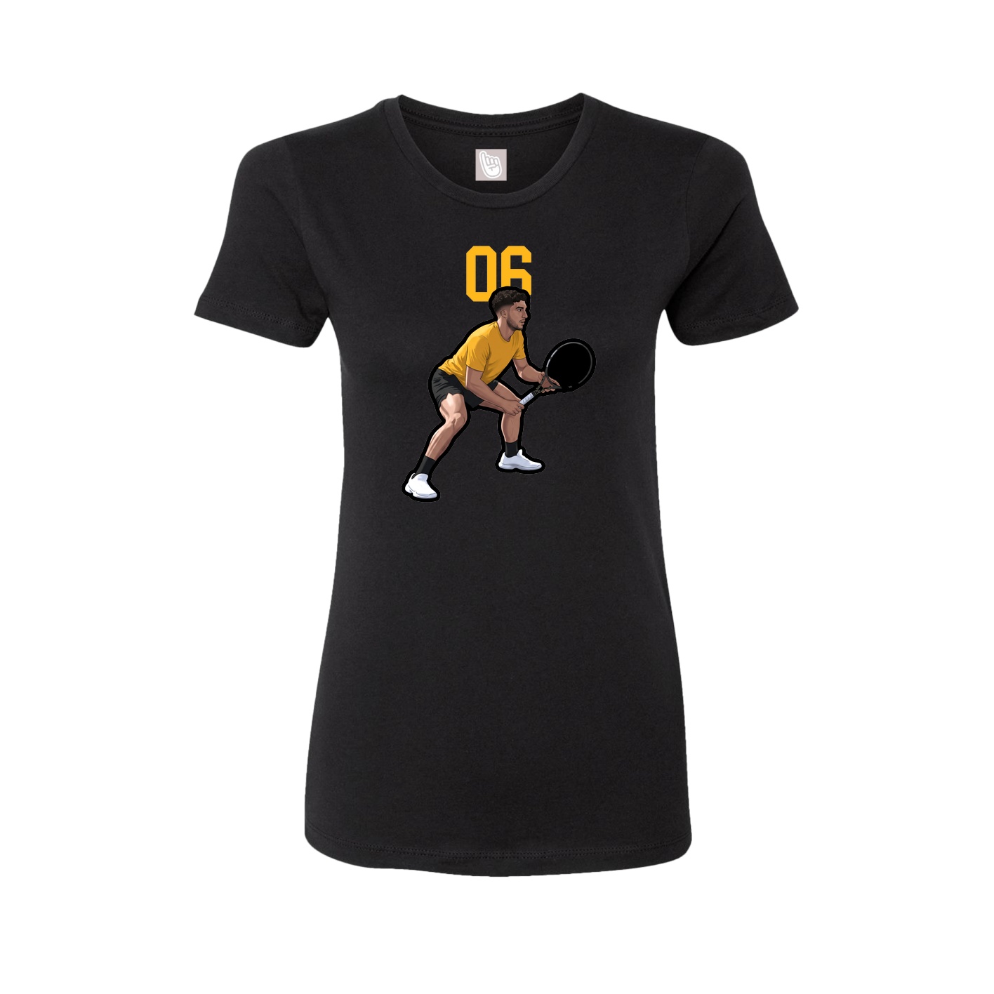 Womens Tee — Number Top in Black