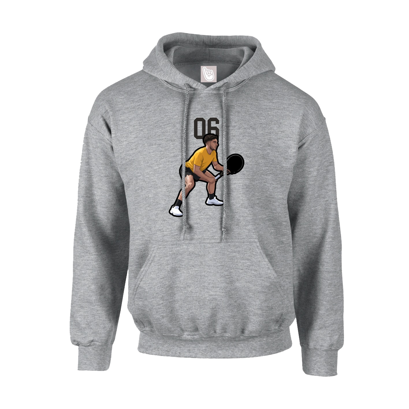 Youth Hoodie — Number Top in Grey