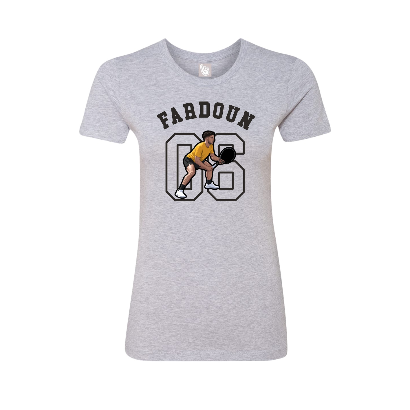 Fitted Women's Tee — Shirsey Arch in Grey