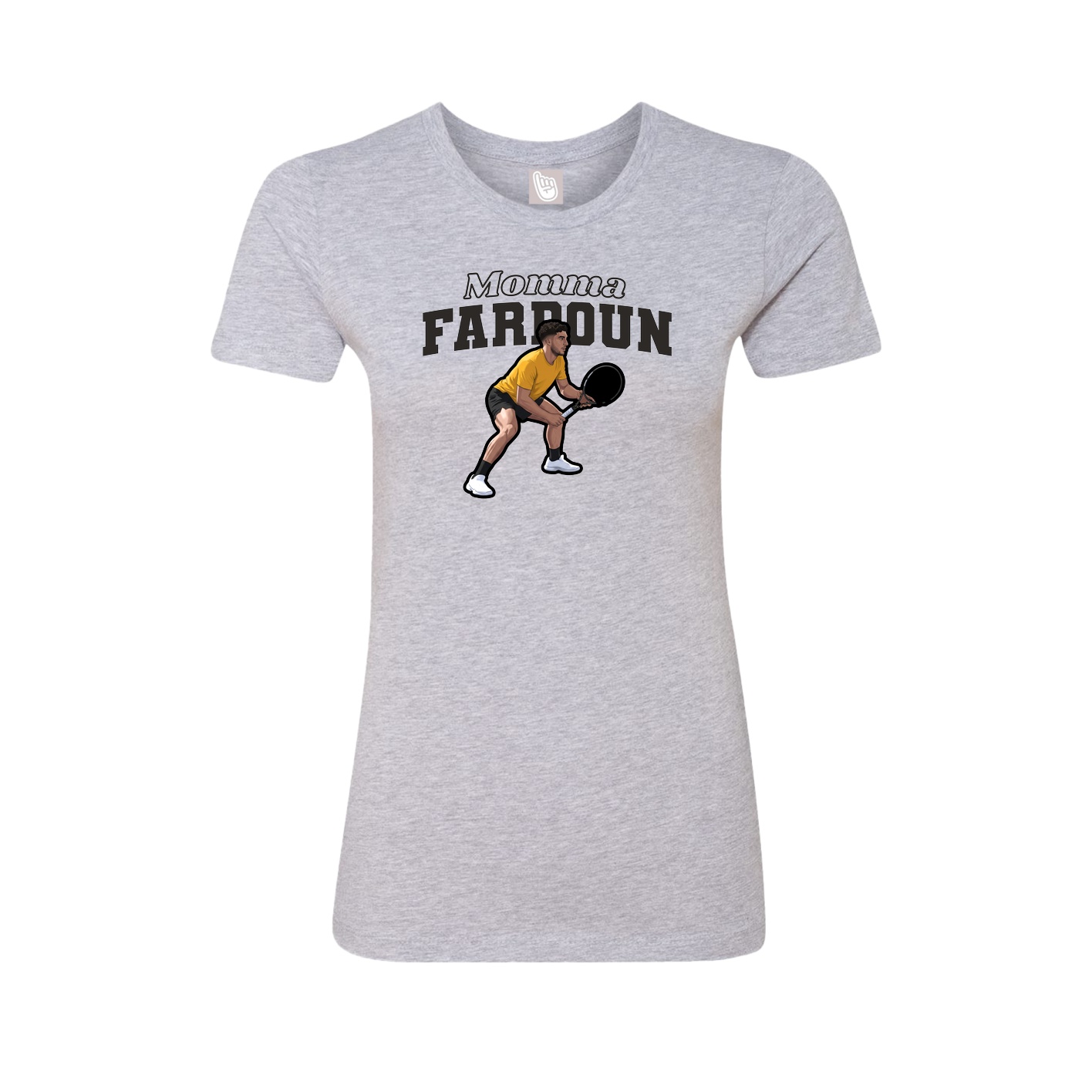 Womens Tee — Mothers Day Block in Grey