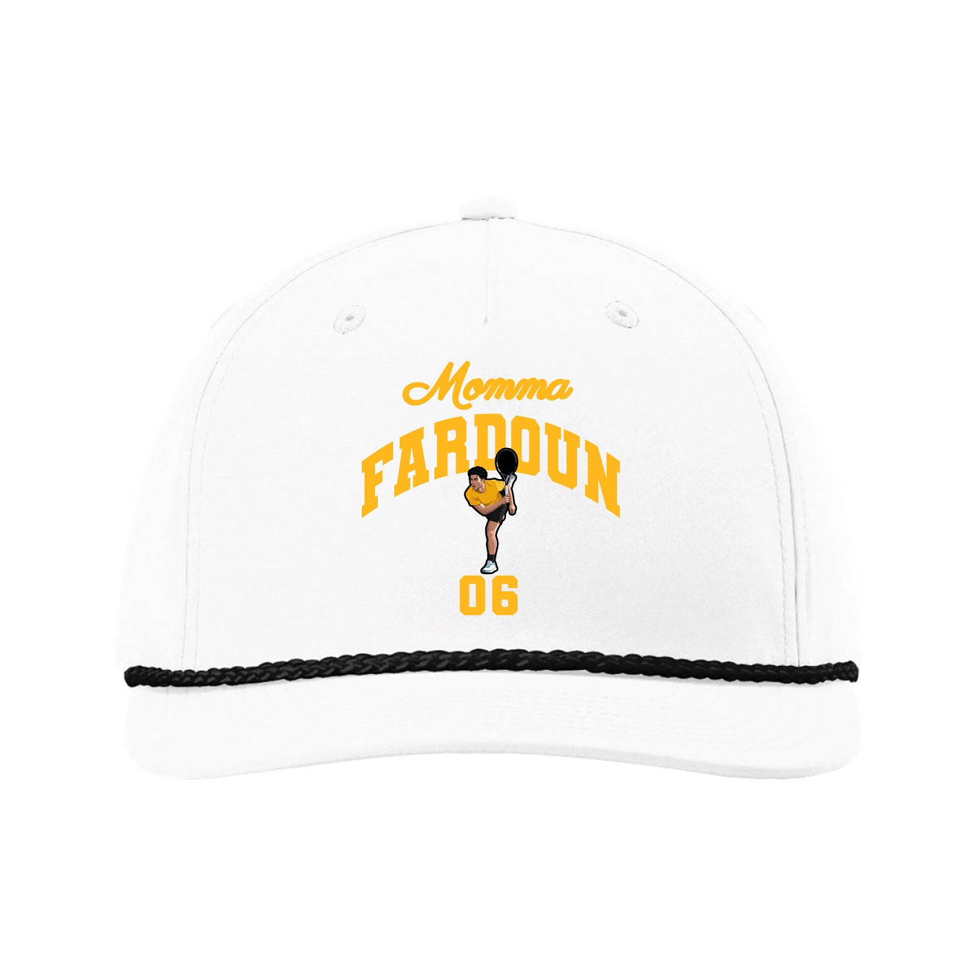 Five-Panel Classic Rope Cap — Mothers Day Arch in White