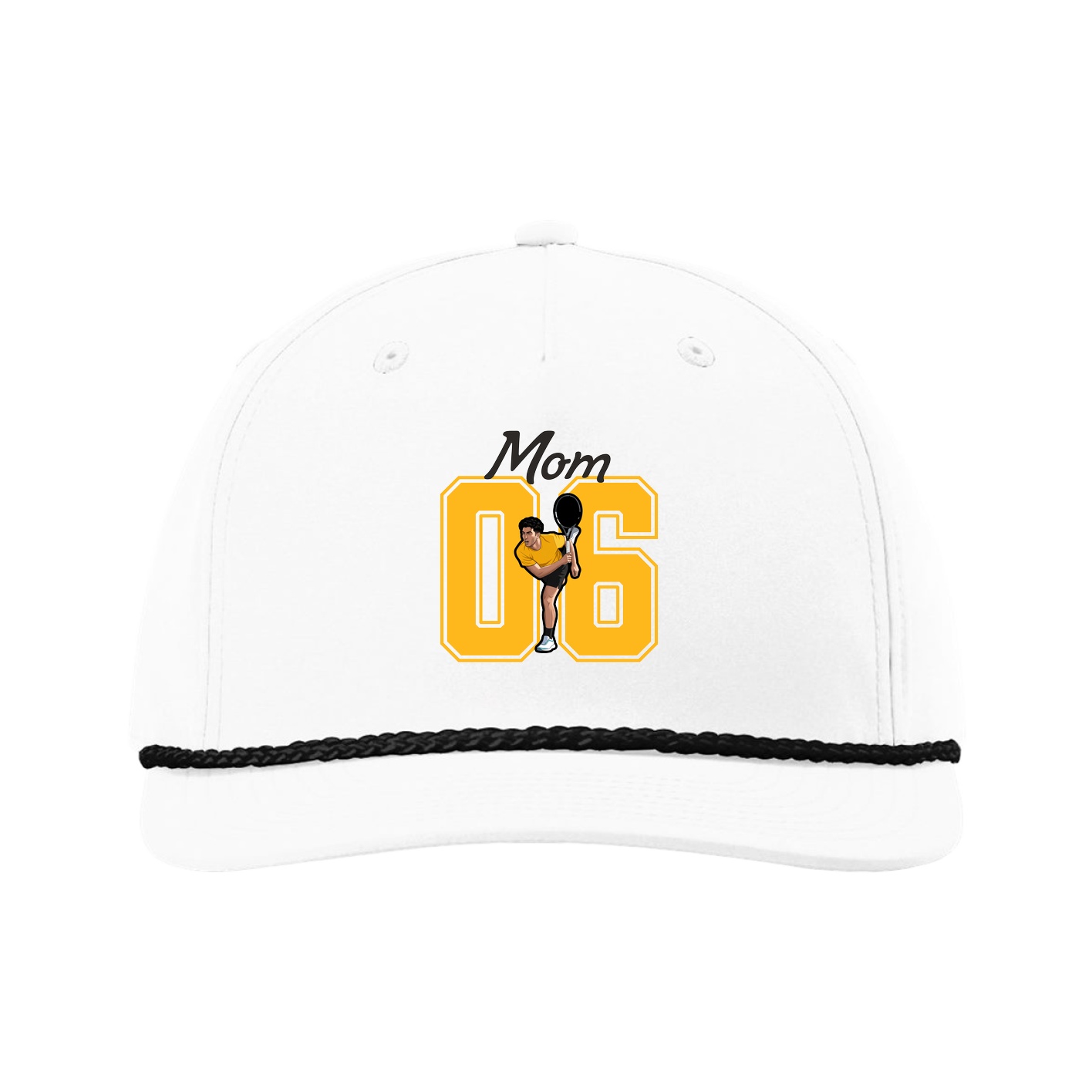 Five-Panel Classic Rope Cap — Mothers Day Shirsey in White