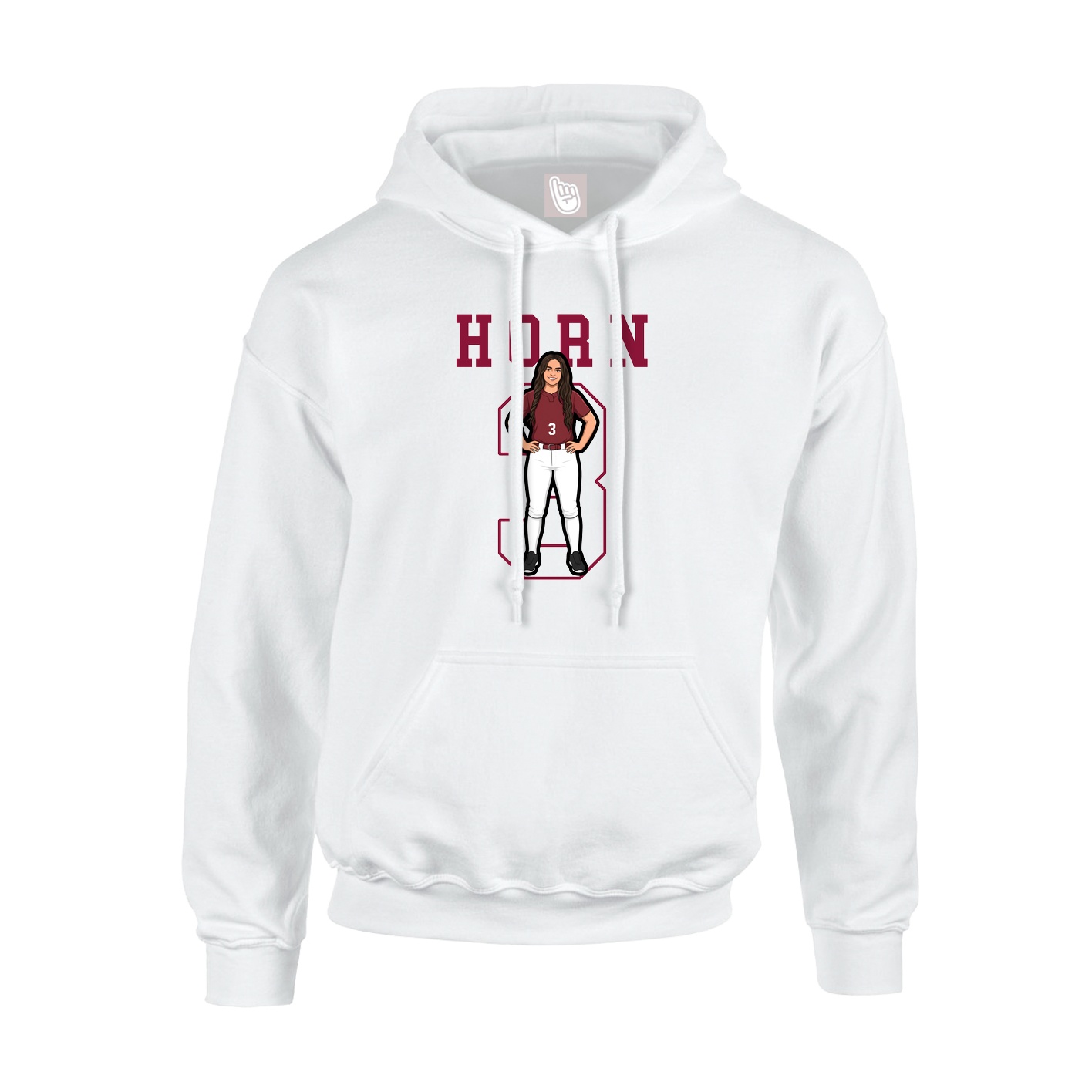 Hoodie — Shirsey in White