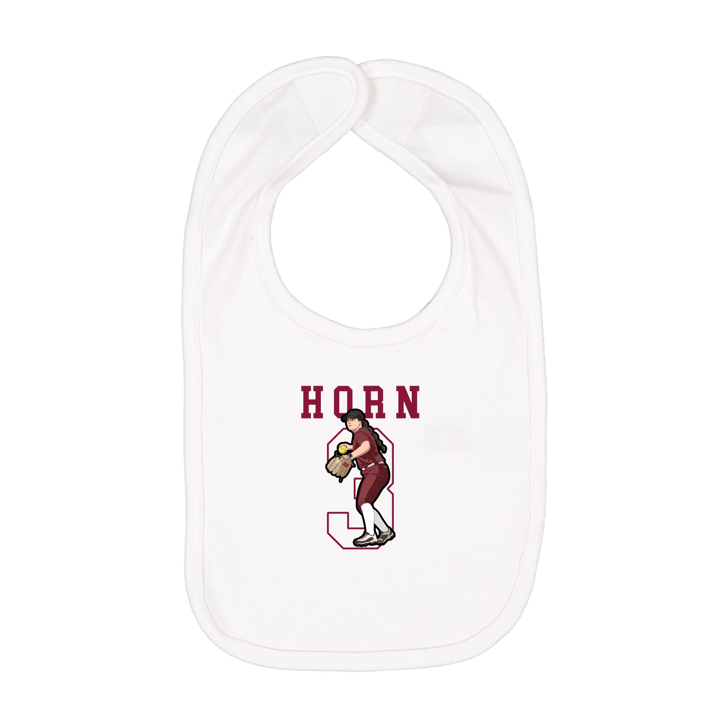 Infant Bib — Shirsey in White