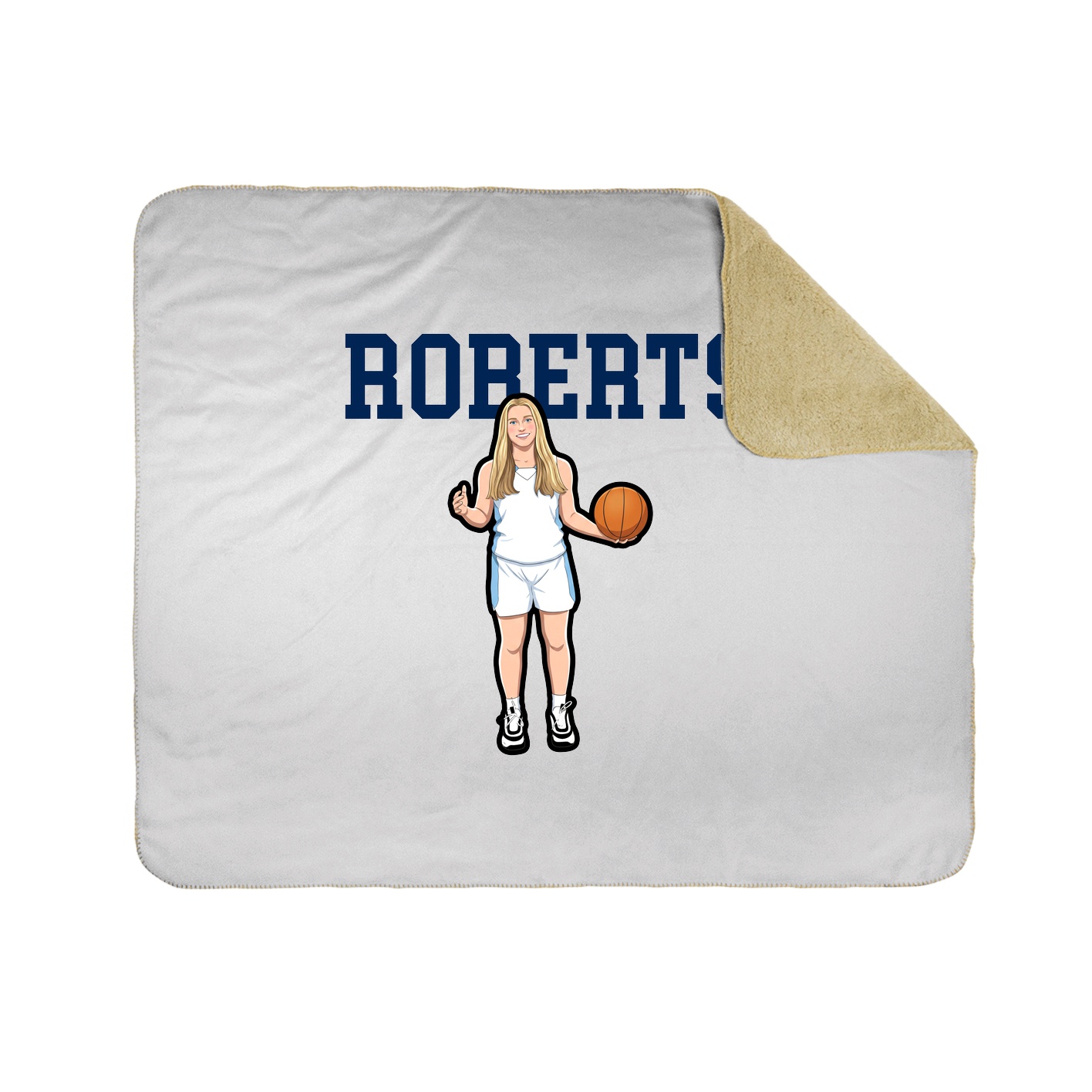 Throw Blanket — Shirsey in White