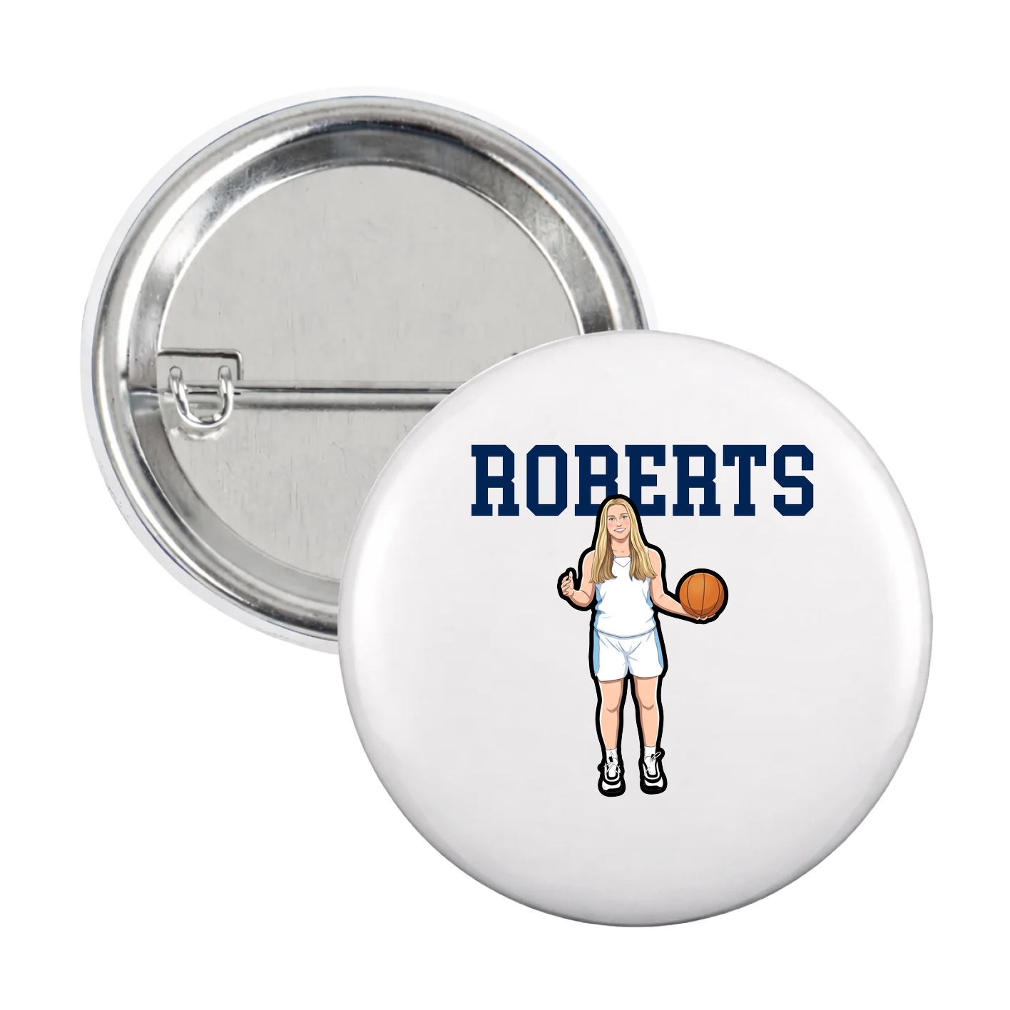 Game Day Button — Shirsey in White