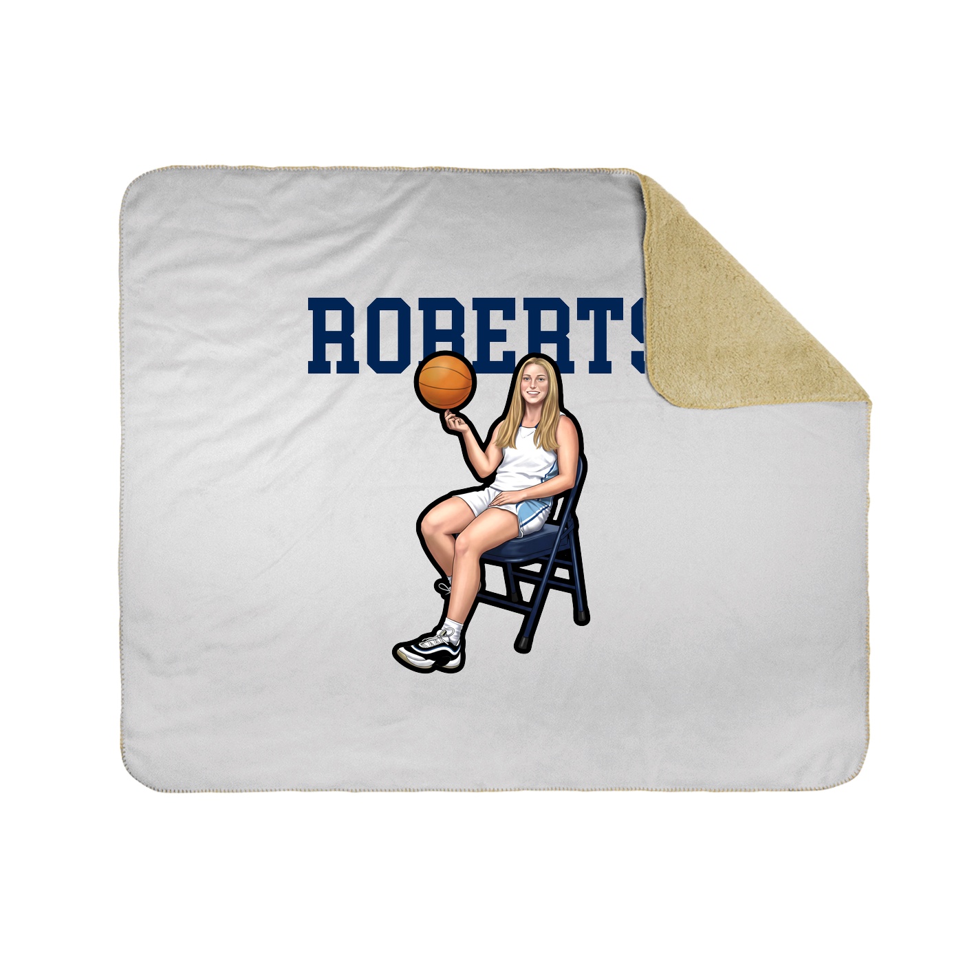 Throw Blanket — Shirsey in White