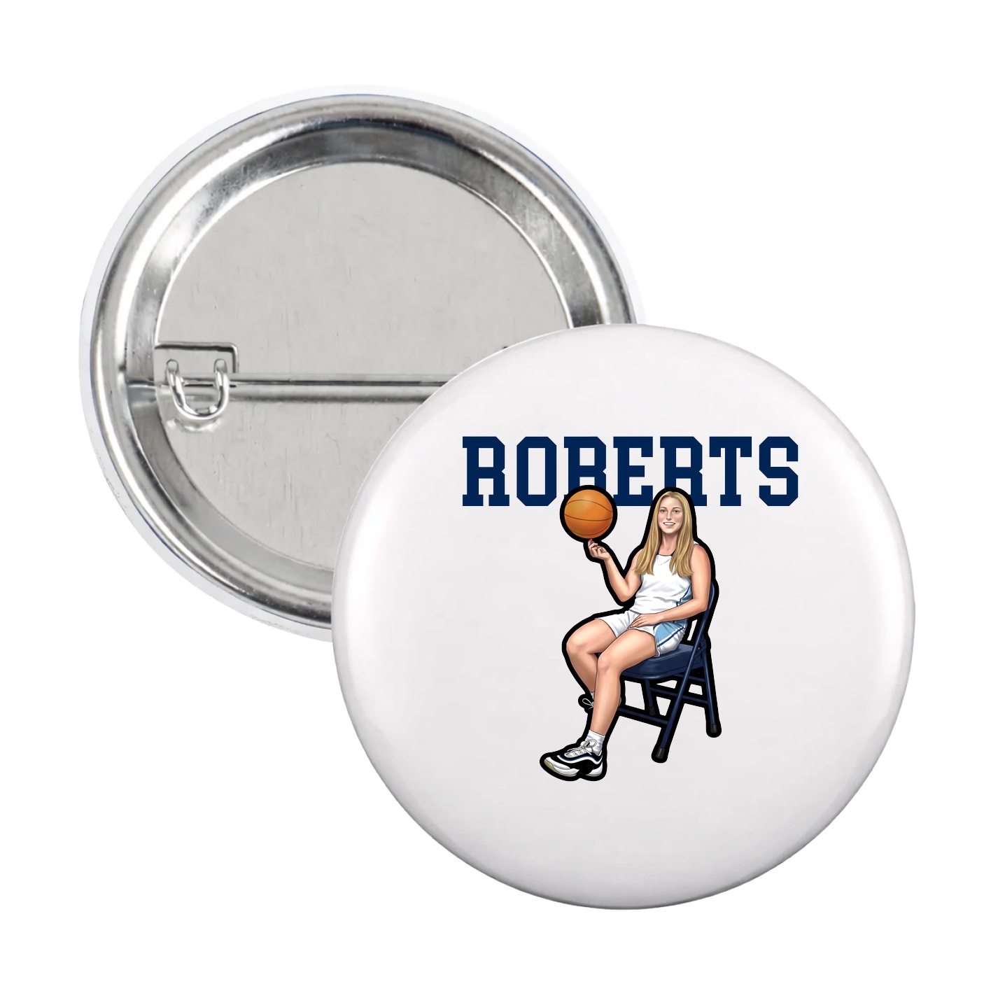 Game Day Button — Shirsey in White