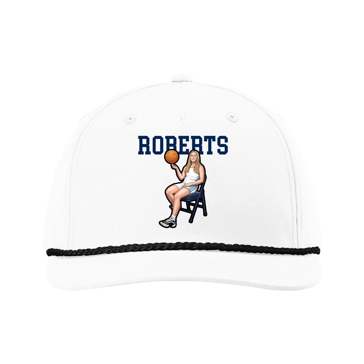Five-Panel Classic Rope Cap — Shirsey in White