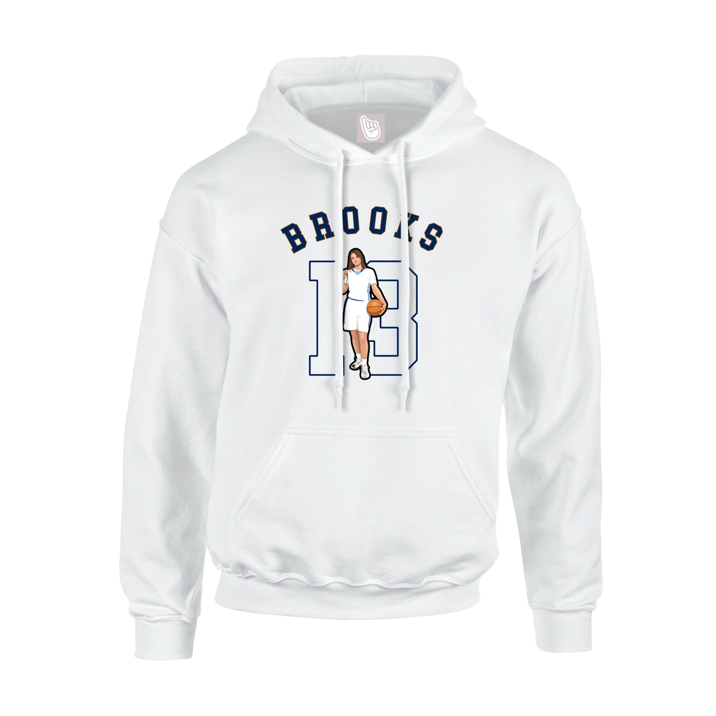 Youth Hoodie — Shirsey Arch in White