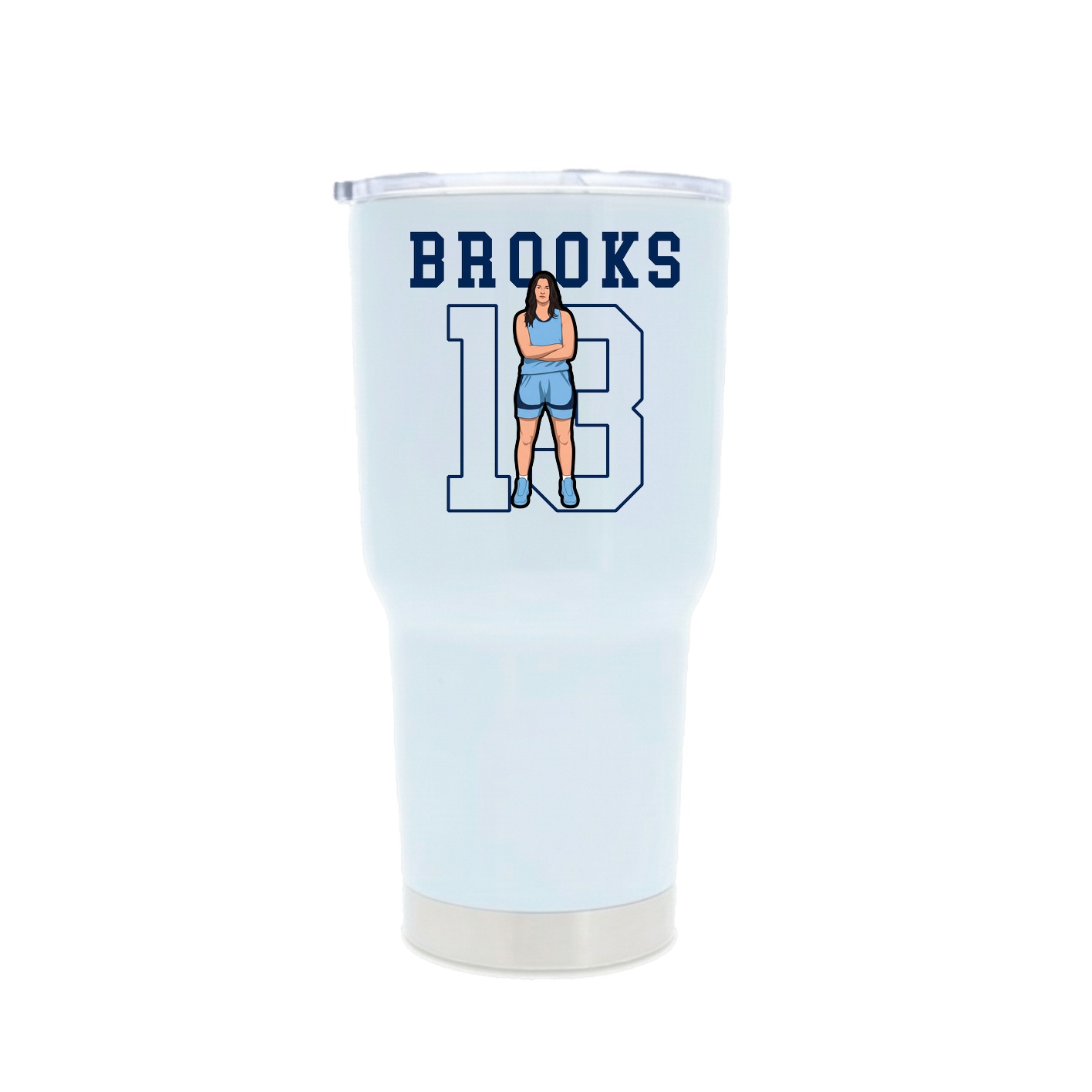 30oz Stainless Steel Tumbler — Shirsey in White
