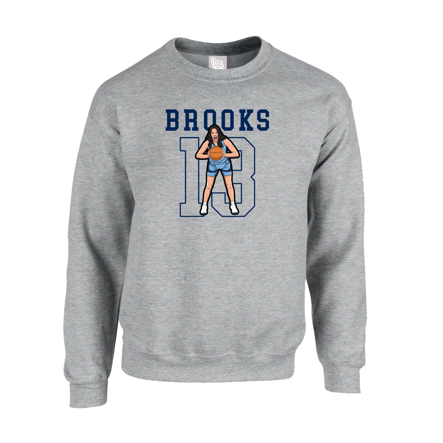 Fleece Crew — Shirsey in Grey