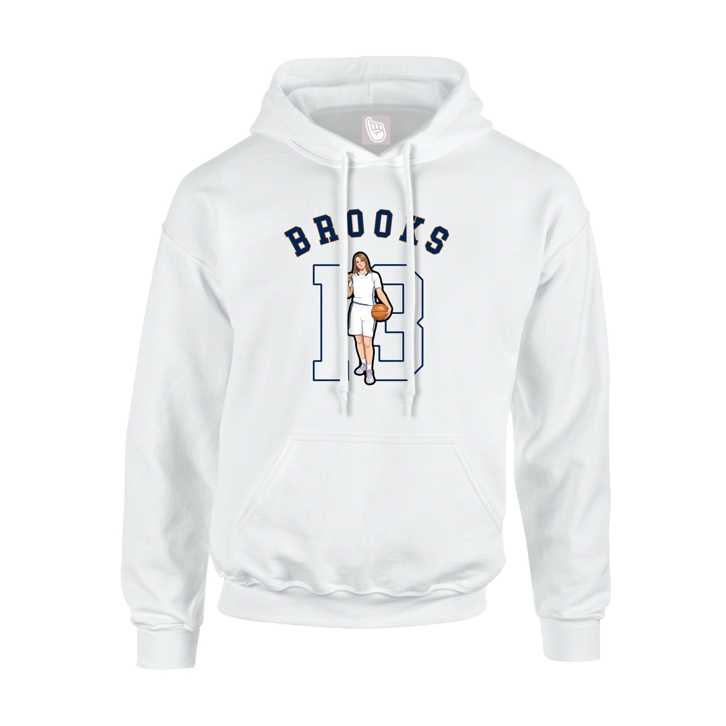 Hoodie — Shirsey Arch in White