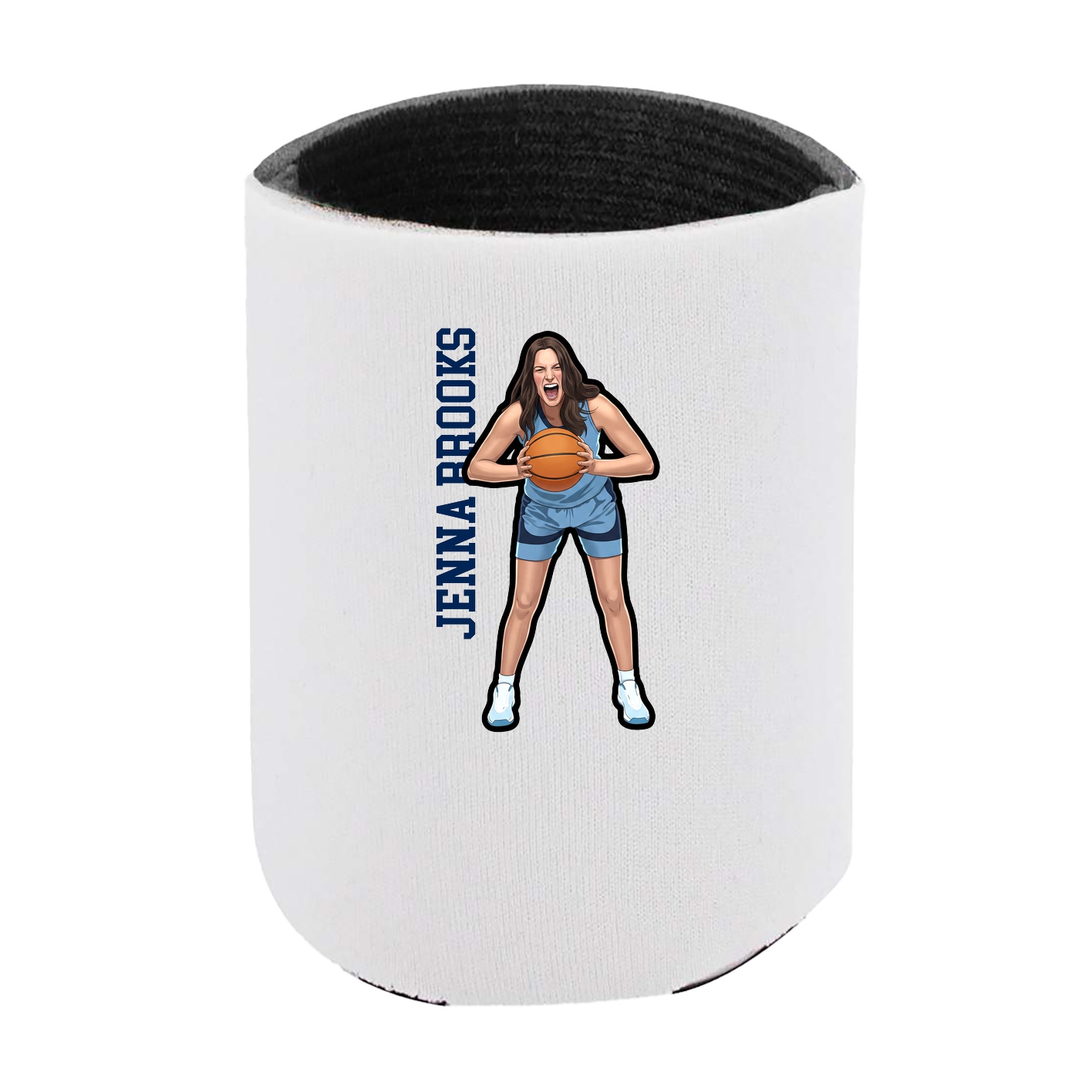 Can Holder — Name Vertical in White