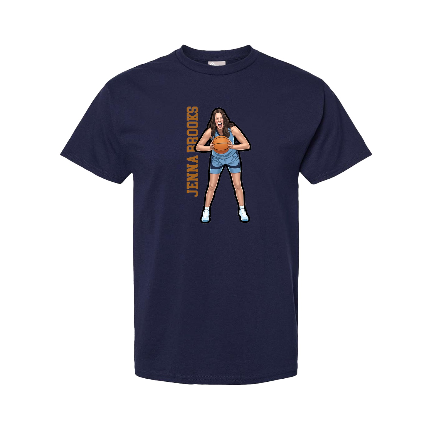 Youth Tee — Name Vertical in Navy