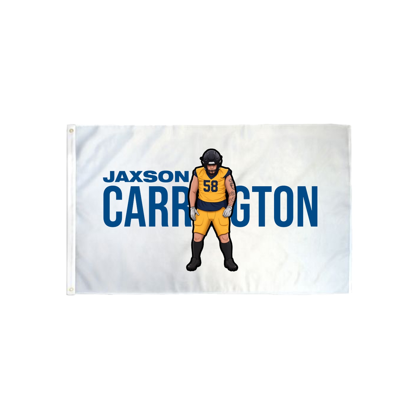 3x5 Flag — Player Name in Classic