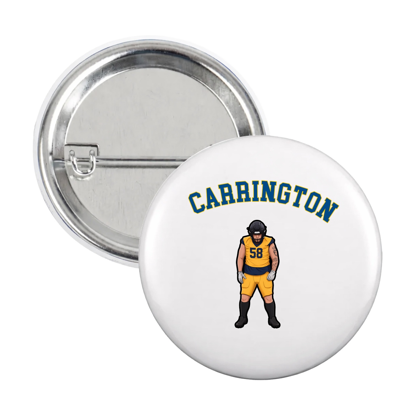 Game Day Button — Shirsey Arch in White