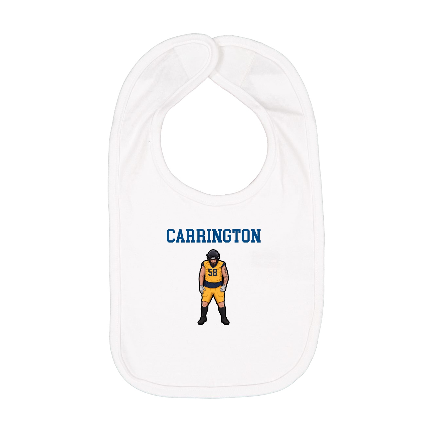 Infant Bib — Shirsey in White