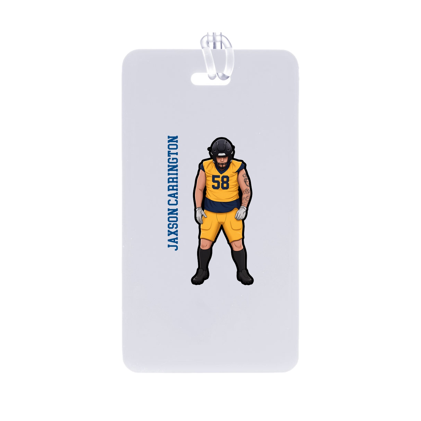 Bag Tag — Name Vertical in Classic