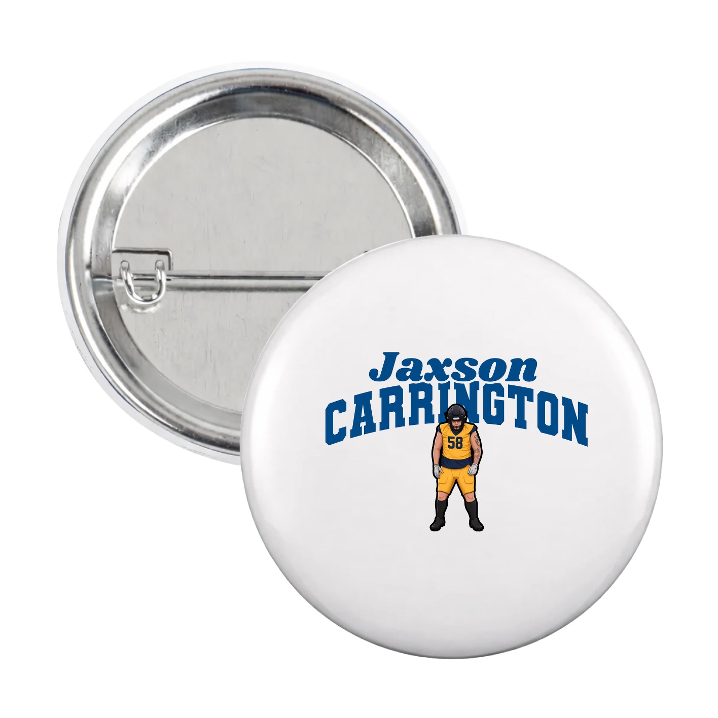 Game Day Button — Signature Arch in White