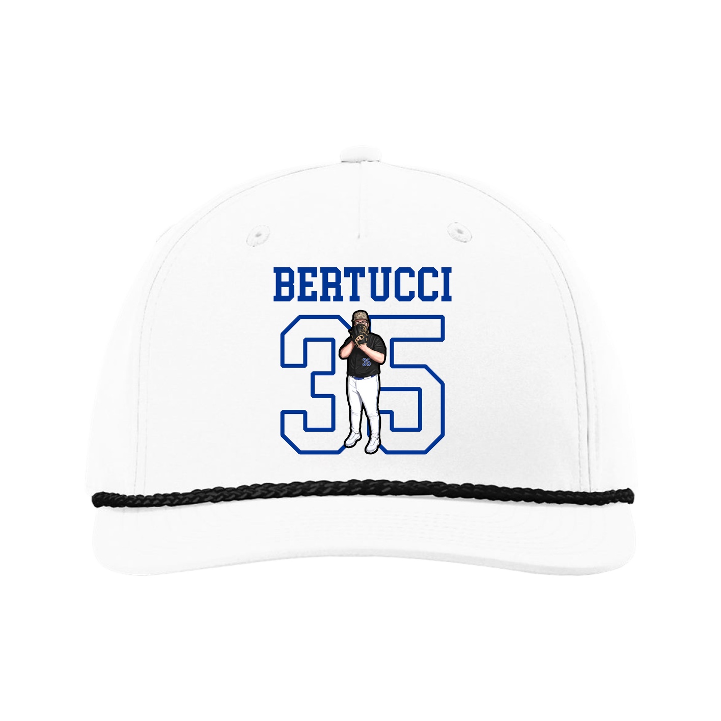 Five-Panel Classic Rope Cap — Shirsey in White