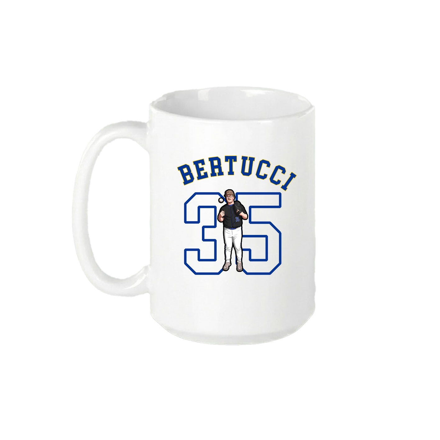 15oz Coffee Mug — Shirsey Arch in White