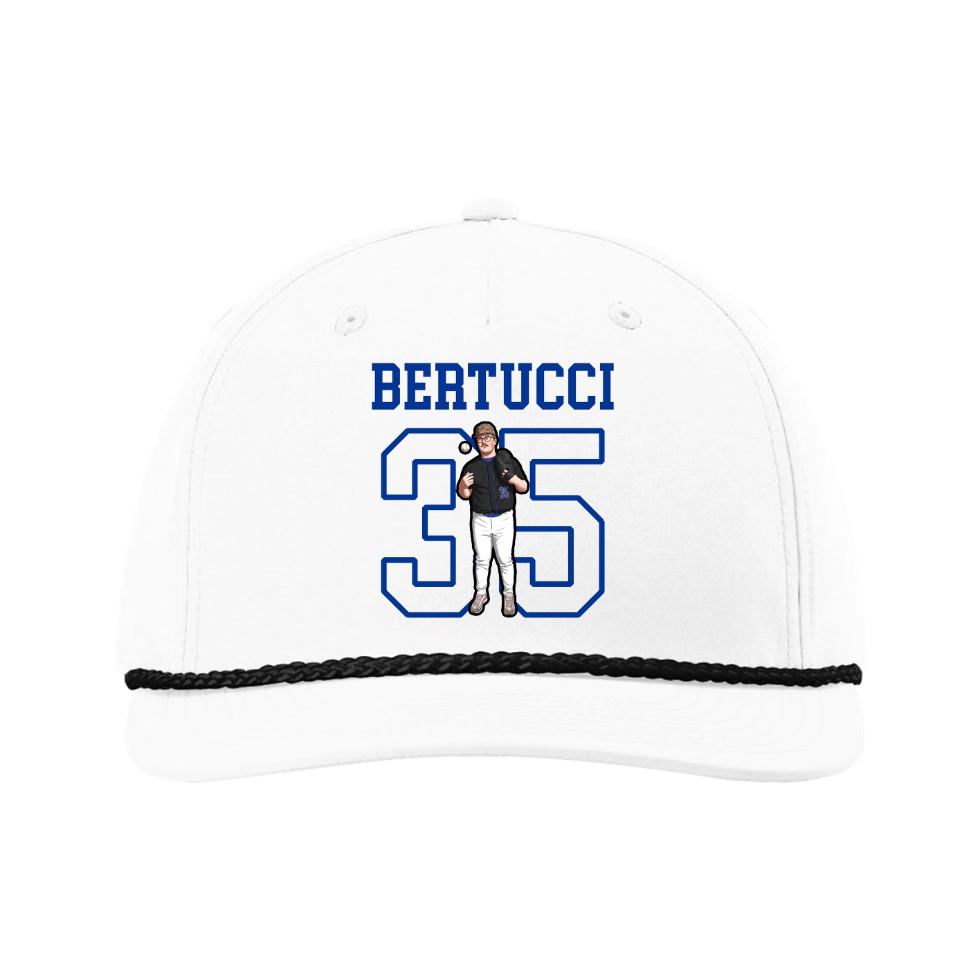 Five-Panel Classic Rope Cap — Shirsey in White