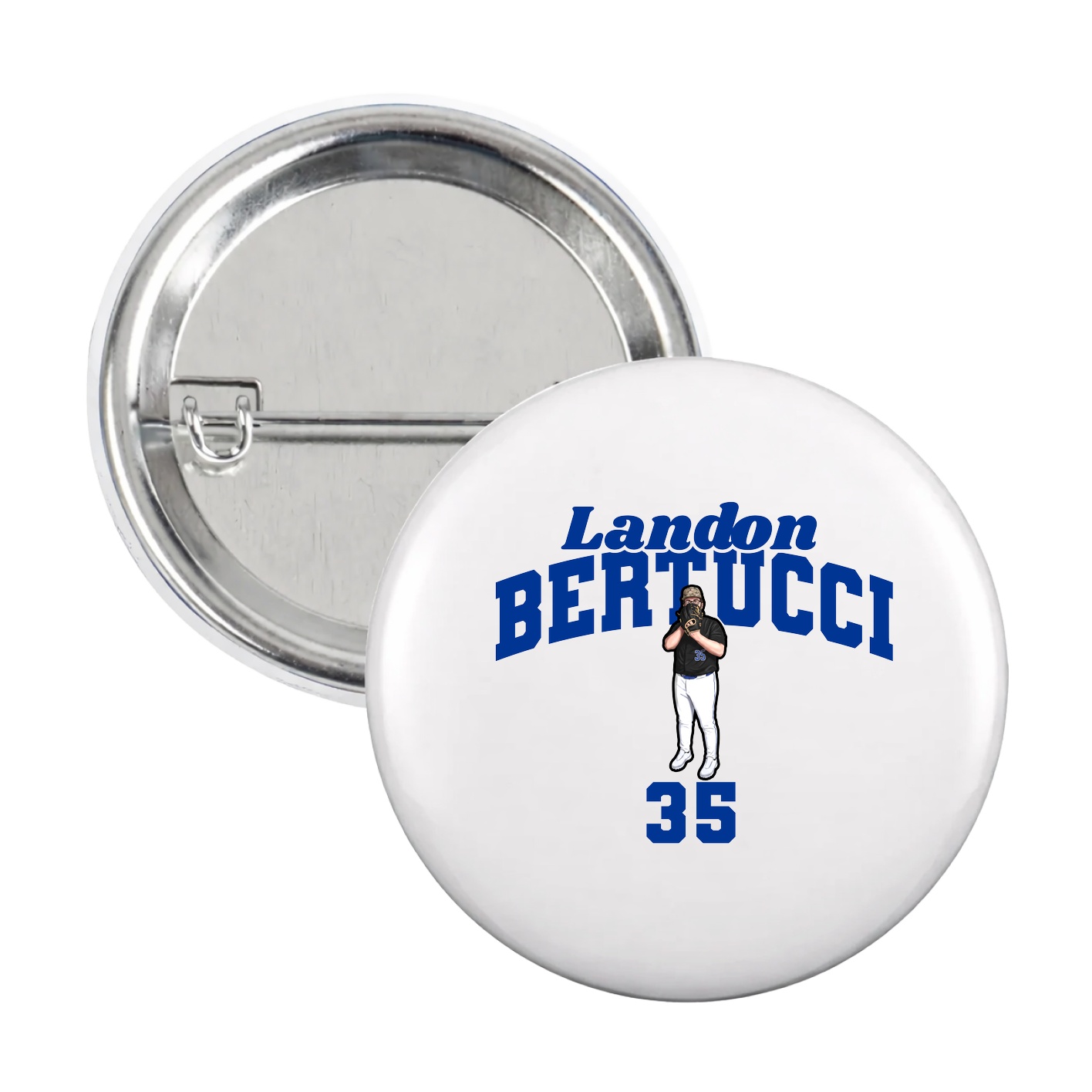 Game Day Button — Signature Arch in White