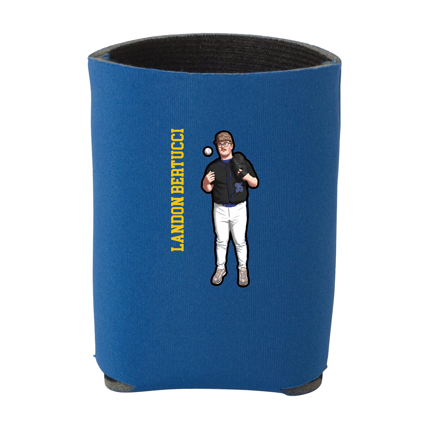 Can Holder — Name Vertical in Royal