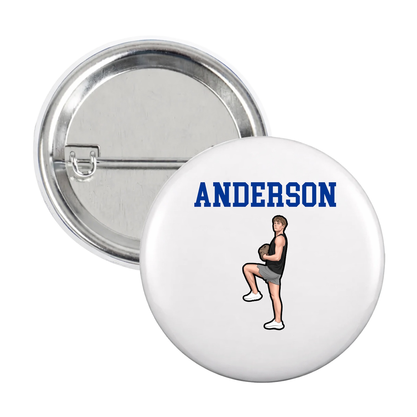Game Day Button — Shirsey in White