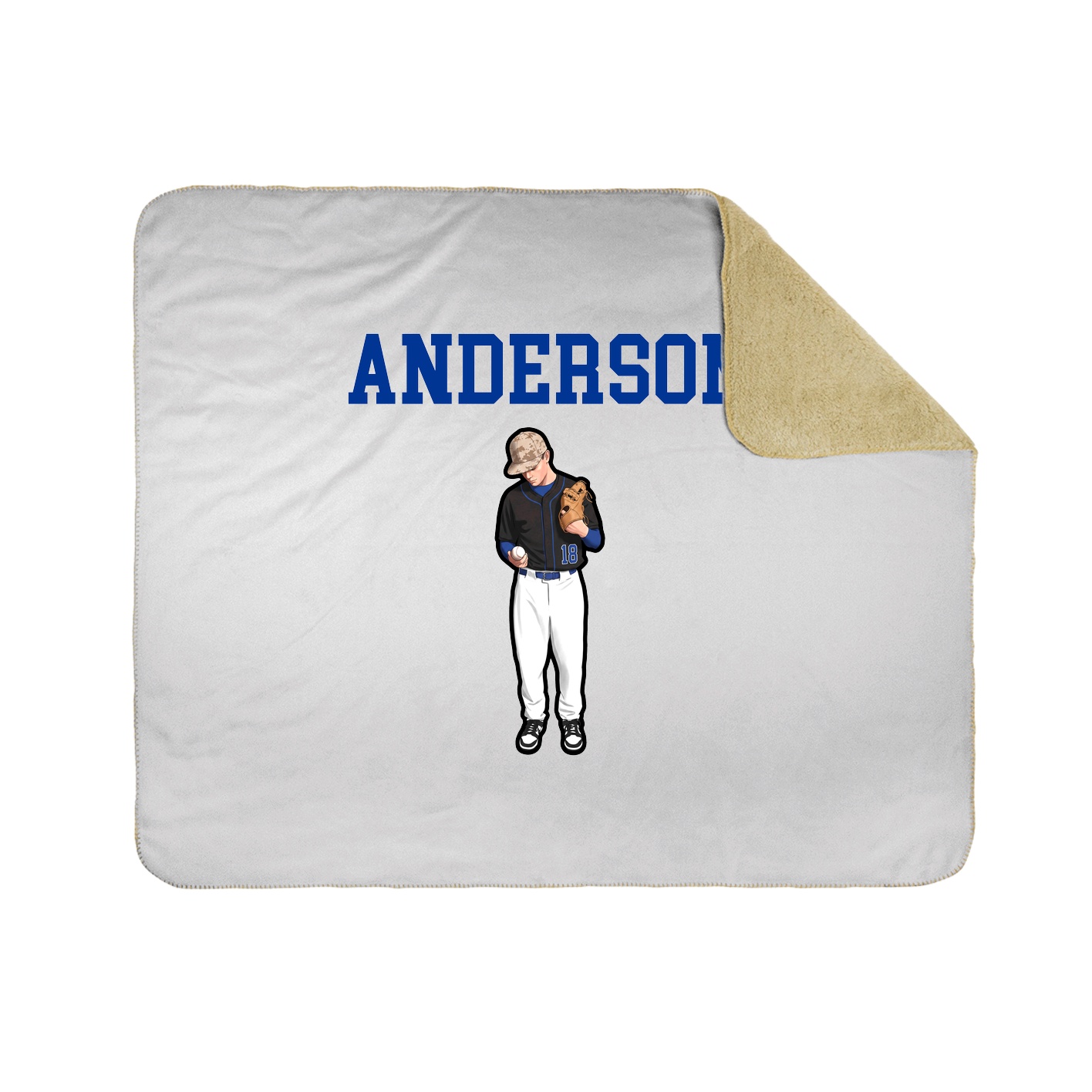 Throw Blanket — Shirsey in White
