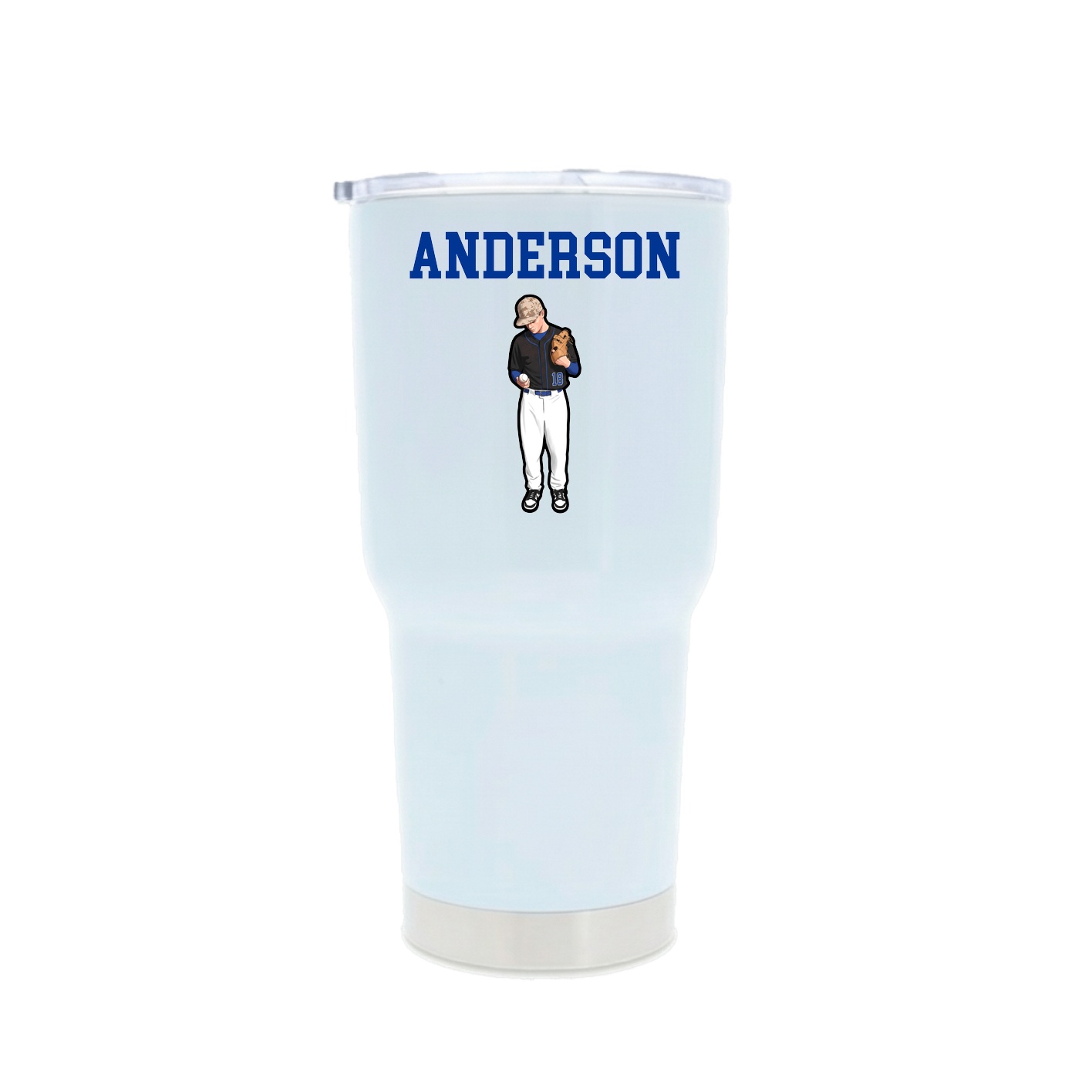30oz Stainless Steel Tumbler — Shirsey in White