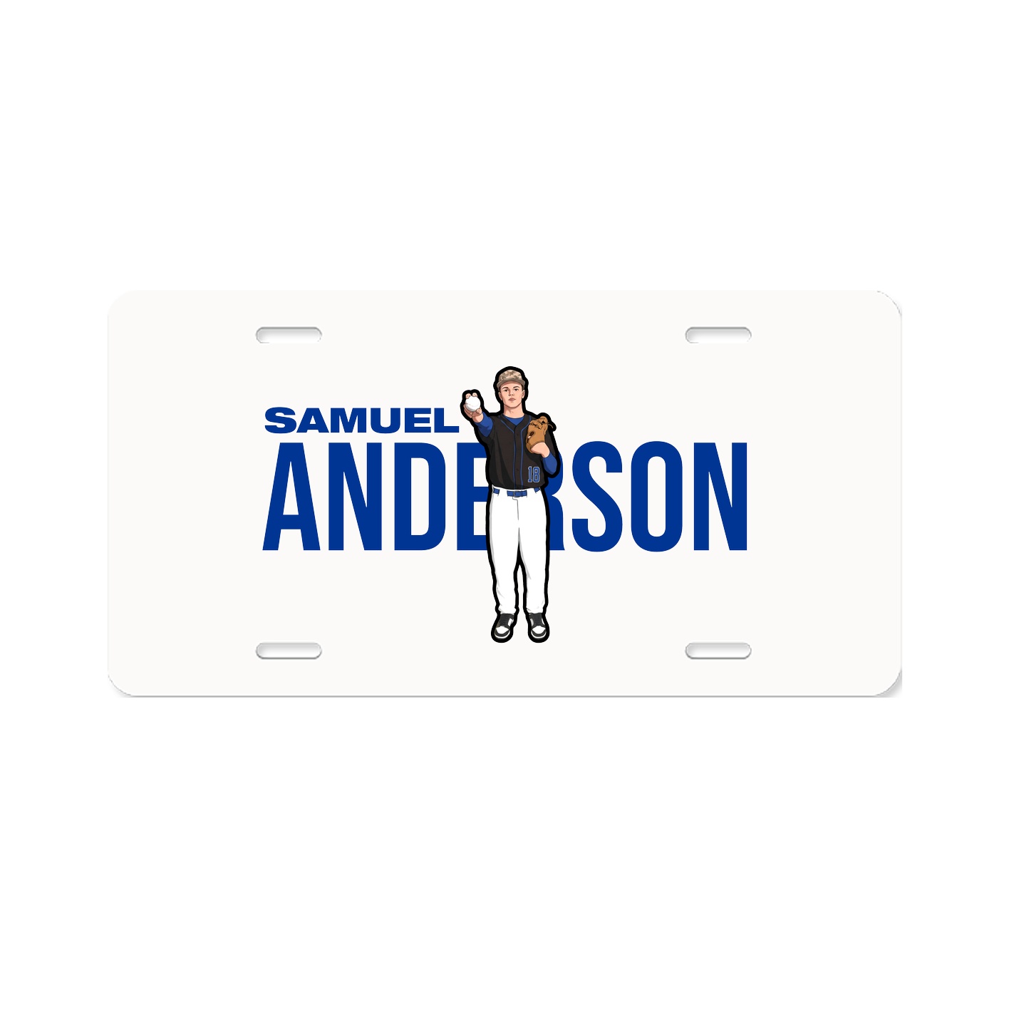 License Plate — Player Name in Classic