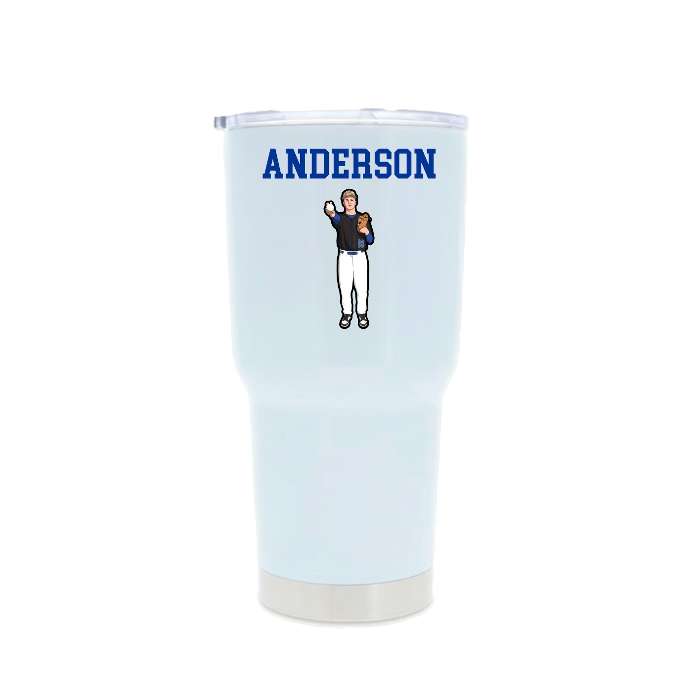 30oz Stainless Steel Tumbler — Shirsey in White