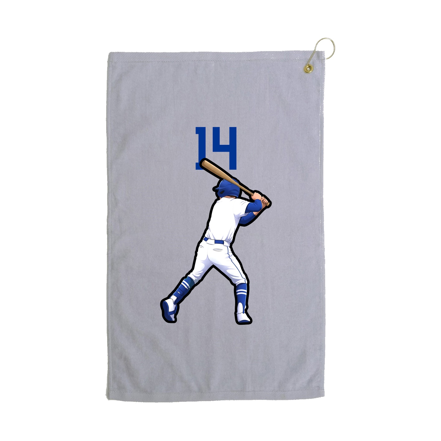 Golf Towel — Number Top in Grey